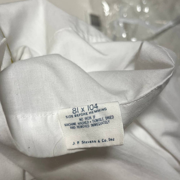 Vintage JP Stevens & Co Inc Double Fitted & Flat Floral Set Sheet - Picture 8 of 8